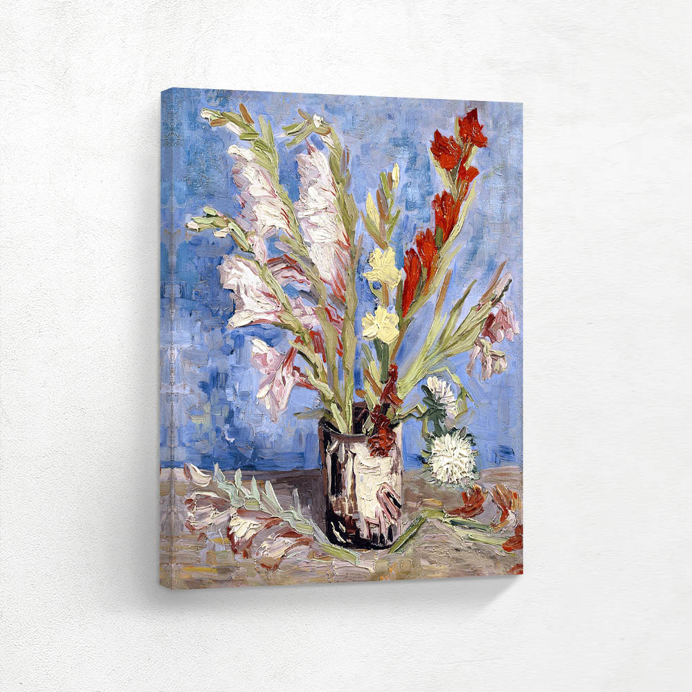 Vase with Gladioli and China Asters
