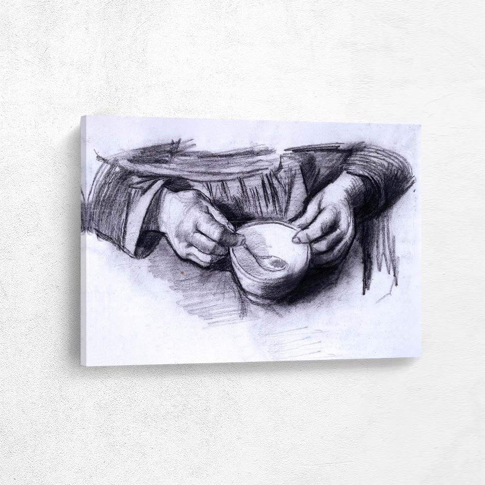 Lap with Hands and a Bowl