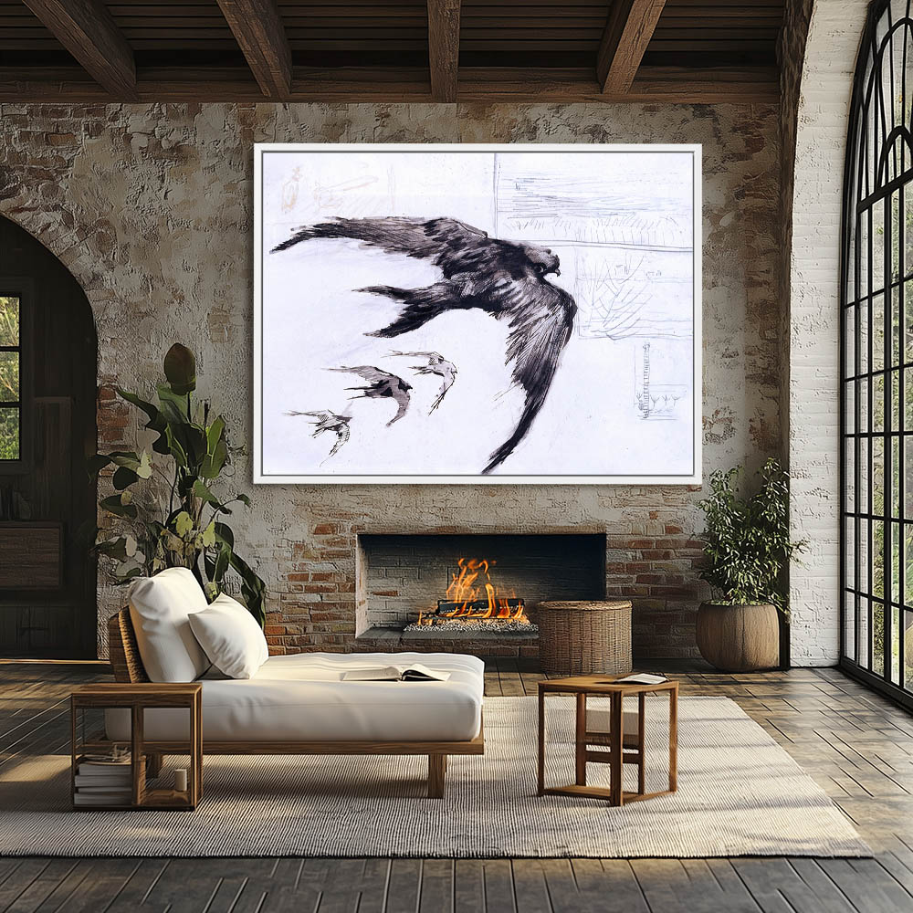 Four Swifts with Landscape Sketches - Image 4