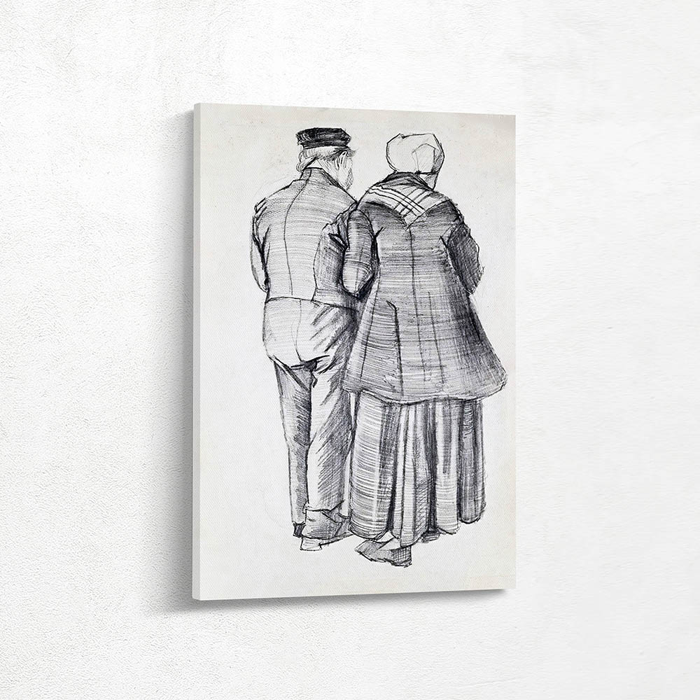 Man and Woman Seen from the Back