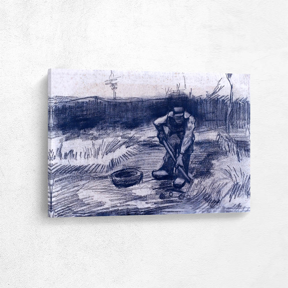 Peasant Lifting Potatoes