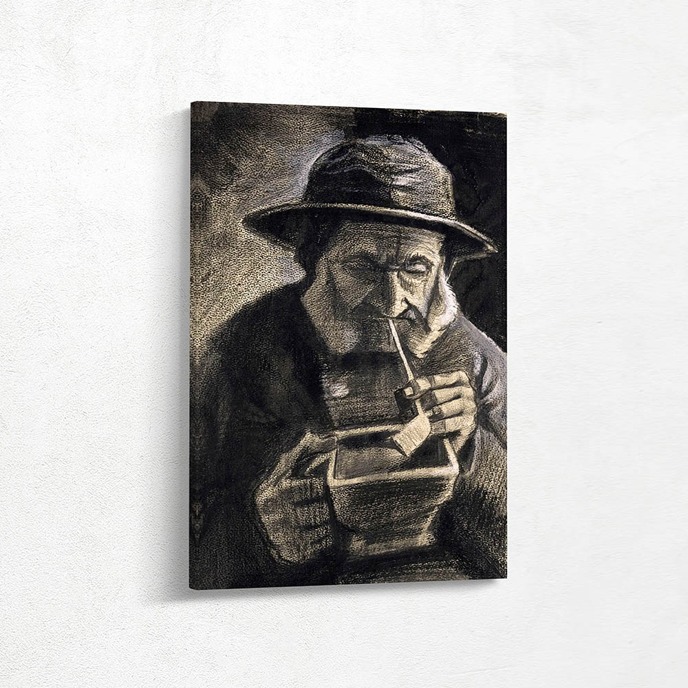 Fisherman with Sou wester Pipe and Coal Pan