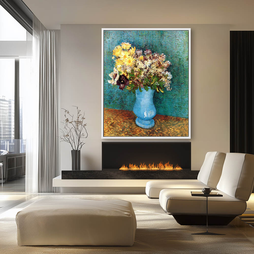 Vase with Daisies and Anemones - Image 4