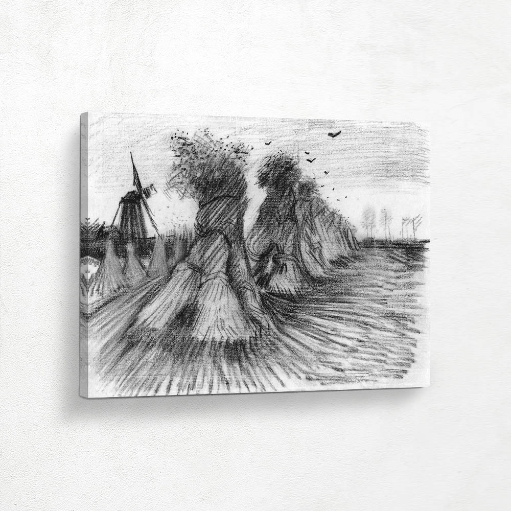 Stooks and a Mill