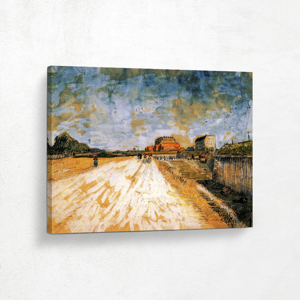 Road Running Beside the Paris Ramparts