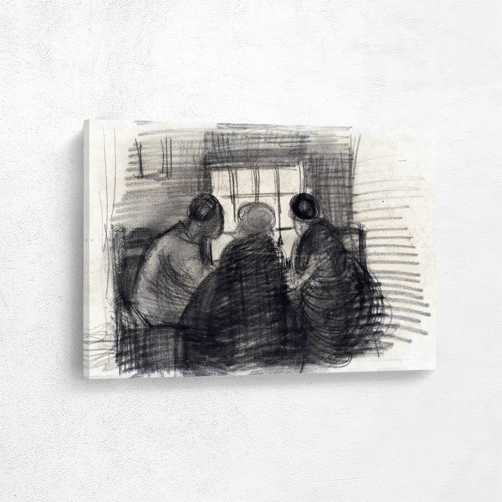 Three People Sharing a Meal