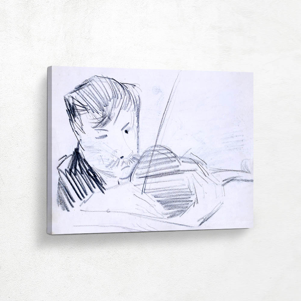 Violinist Seen from the Front