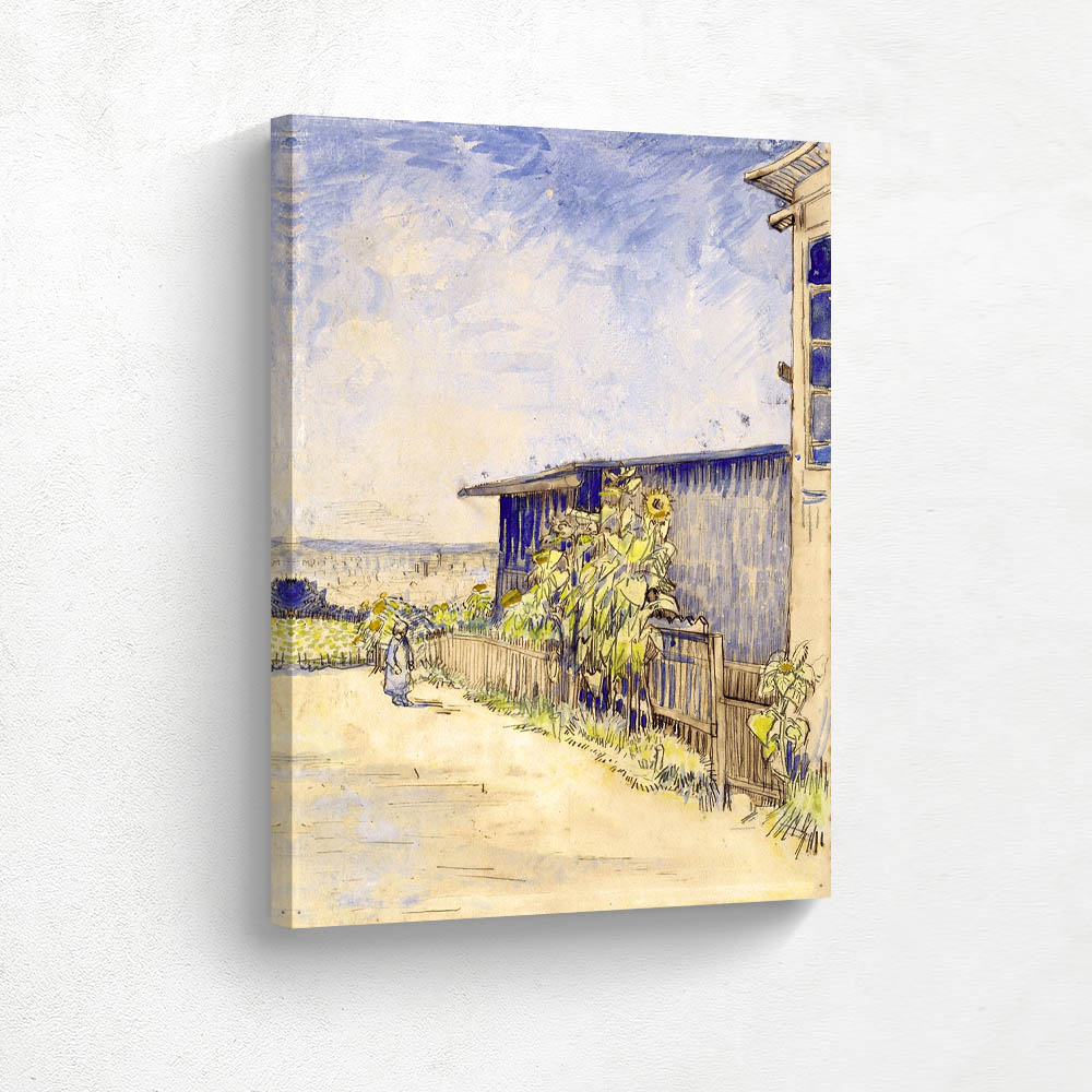 Shed with Sunflowers