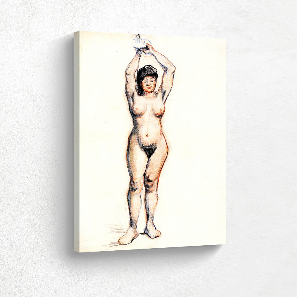 Standing Female Nude Seen from the Front