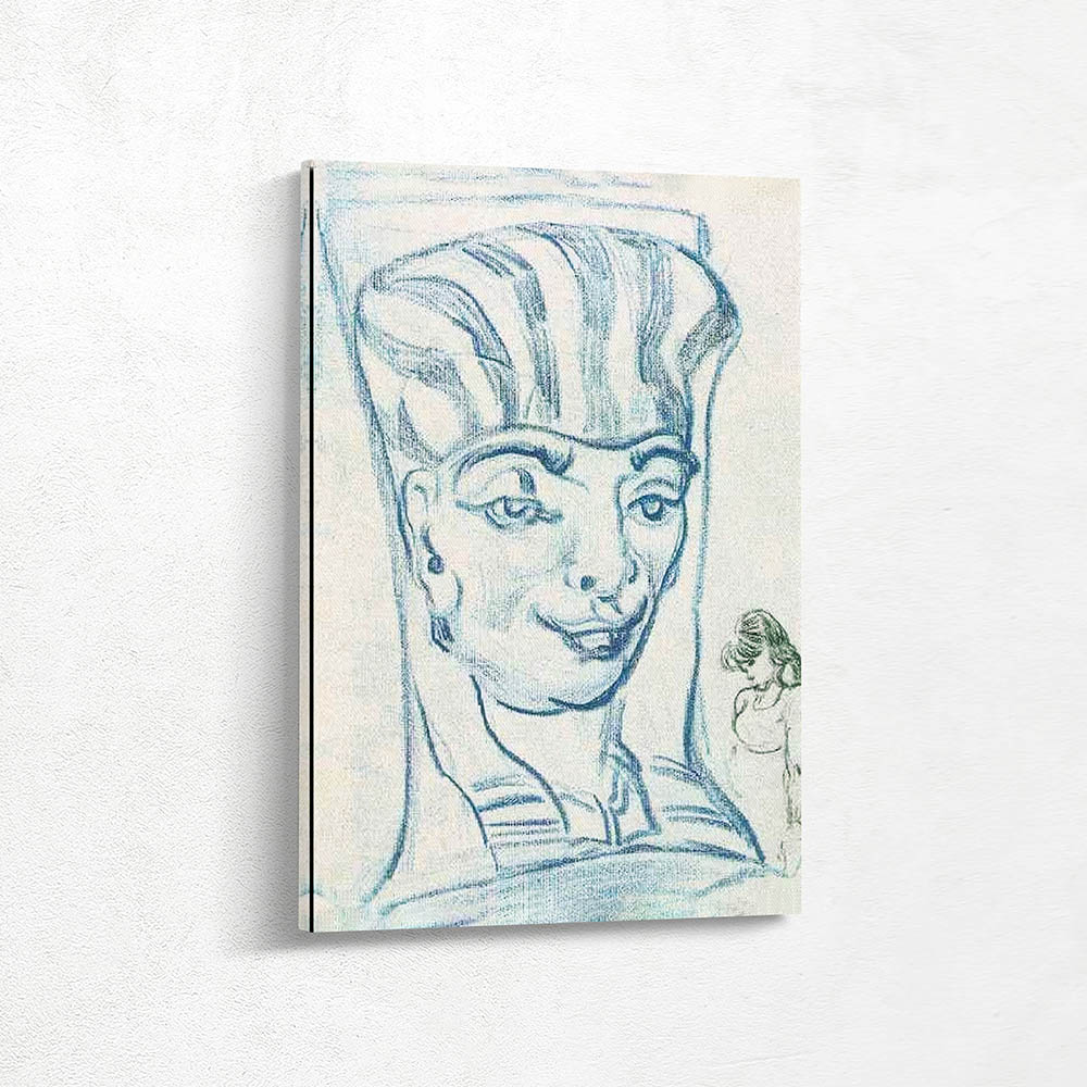 Sketch of an Eroded Garden Wall Ornament