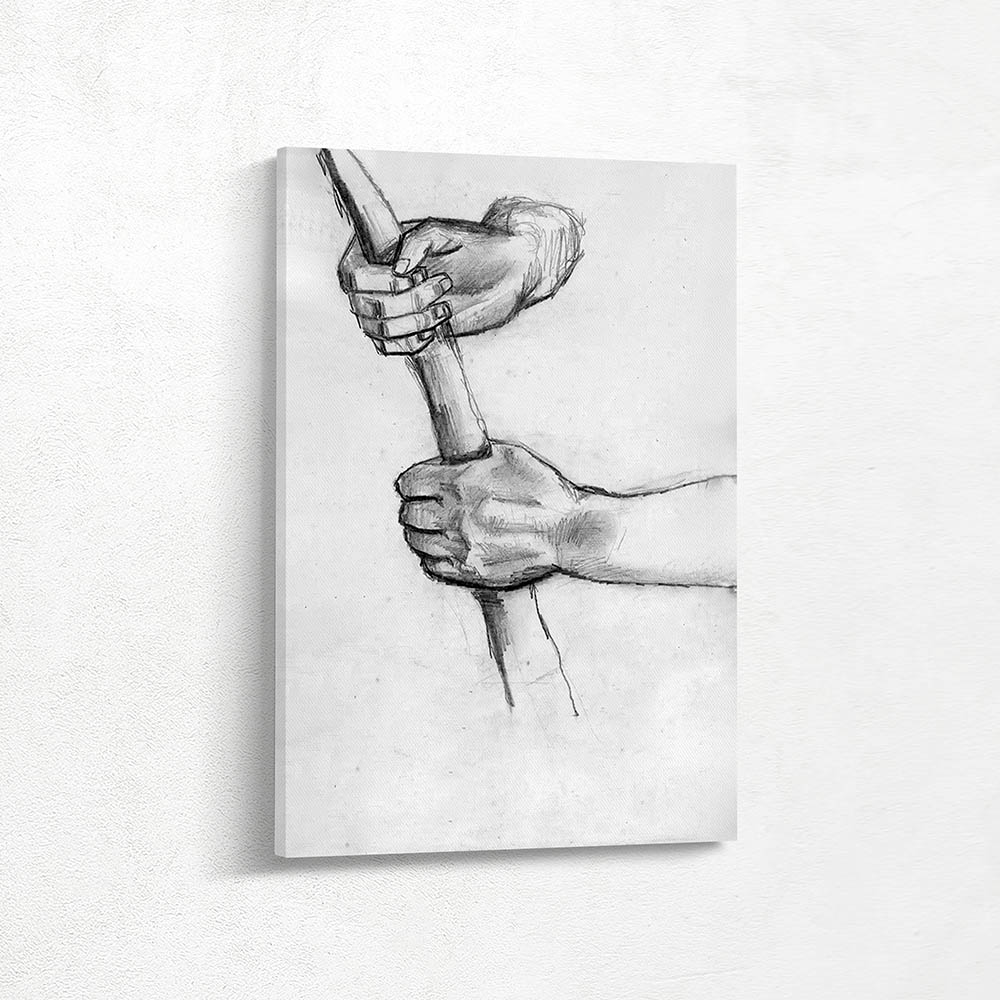 Two Hands with a Stick
