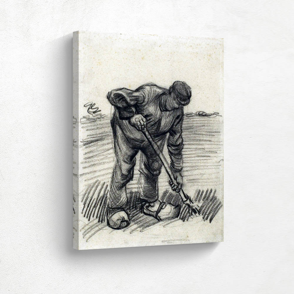 Peasant Lifting Potatoes