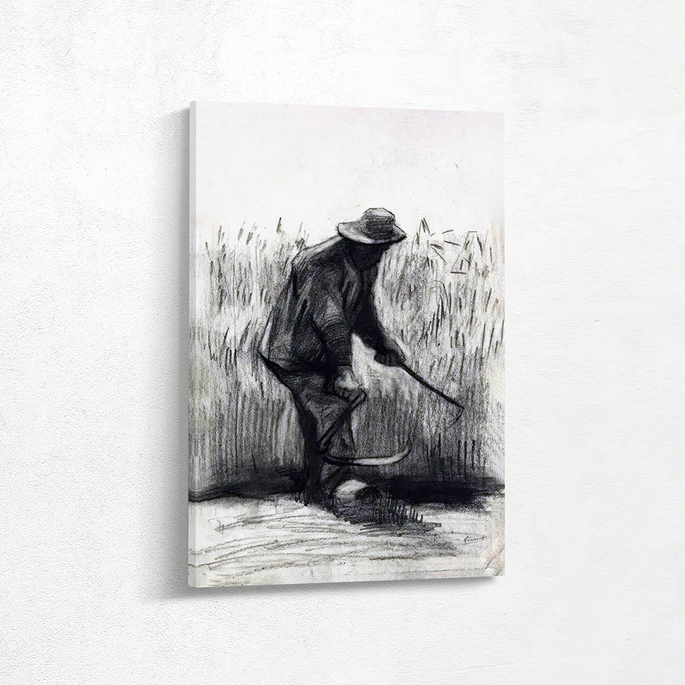 Peasant with Sickle Seen from the Back