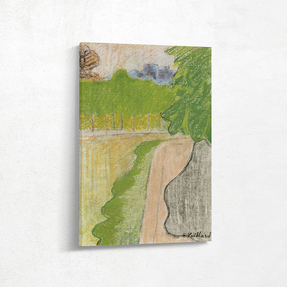 Streetscape with trees