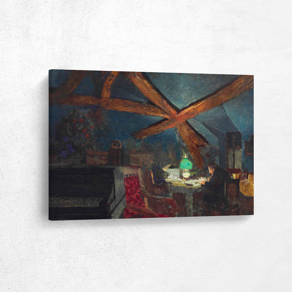 The attic of La Grangette in Valvins