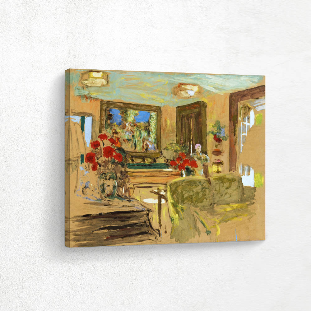 The Large Drawing-Room and Billiard-Table at the Chateau des Clayes