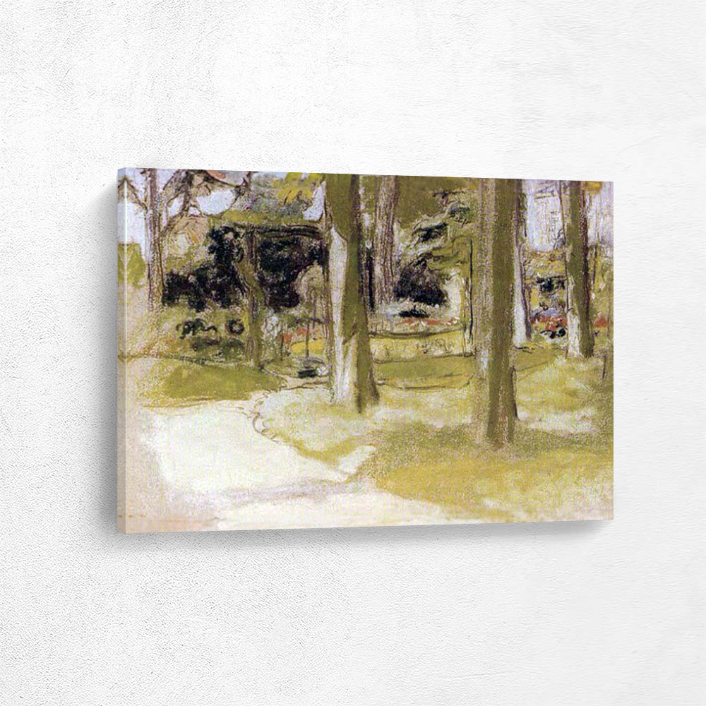 The Two Black Trunks in the Grounds at Les Claye