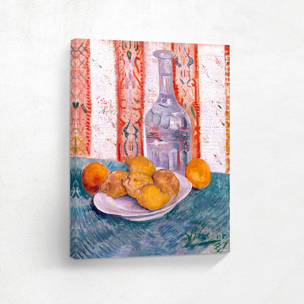 Carafe and Dish with Citrus Fruit