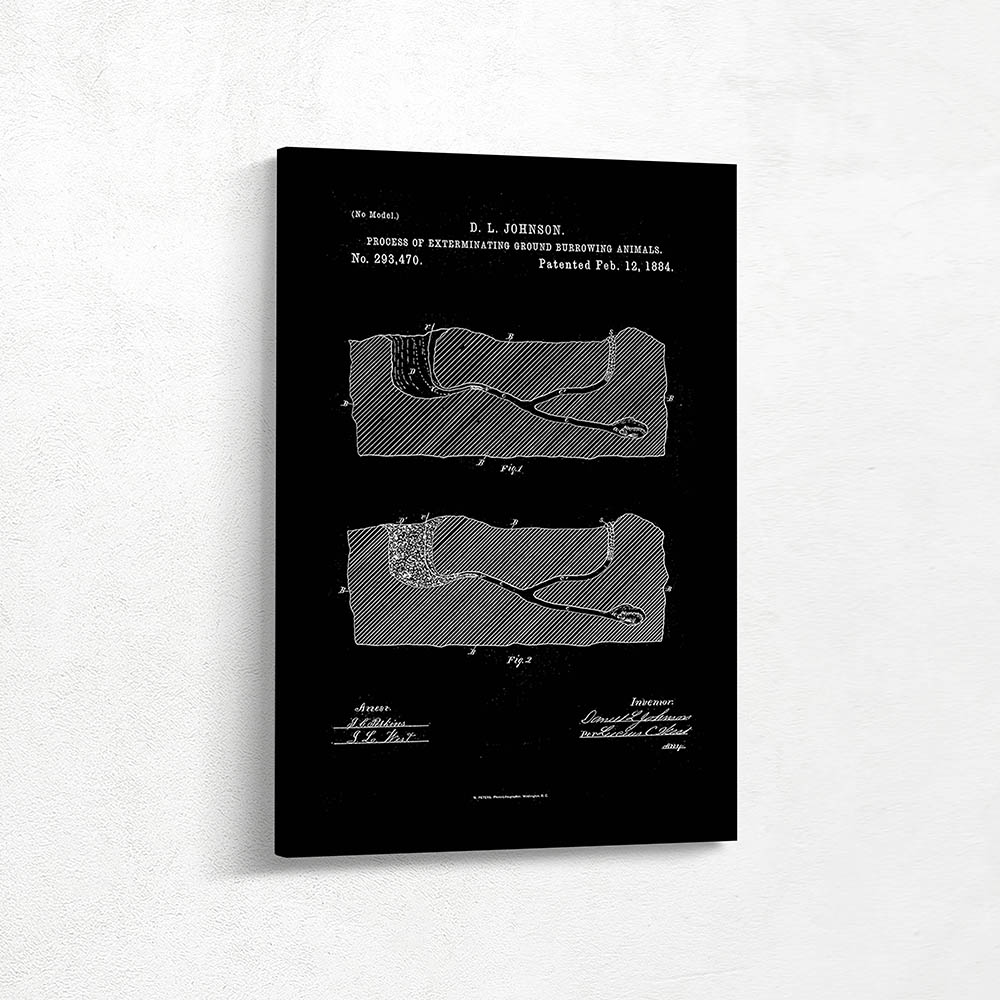 Process of exterminating ground burrowing animals