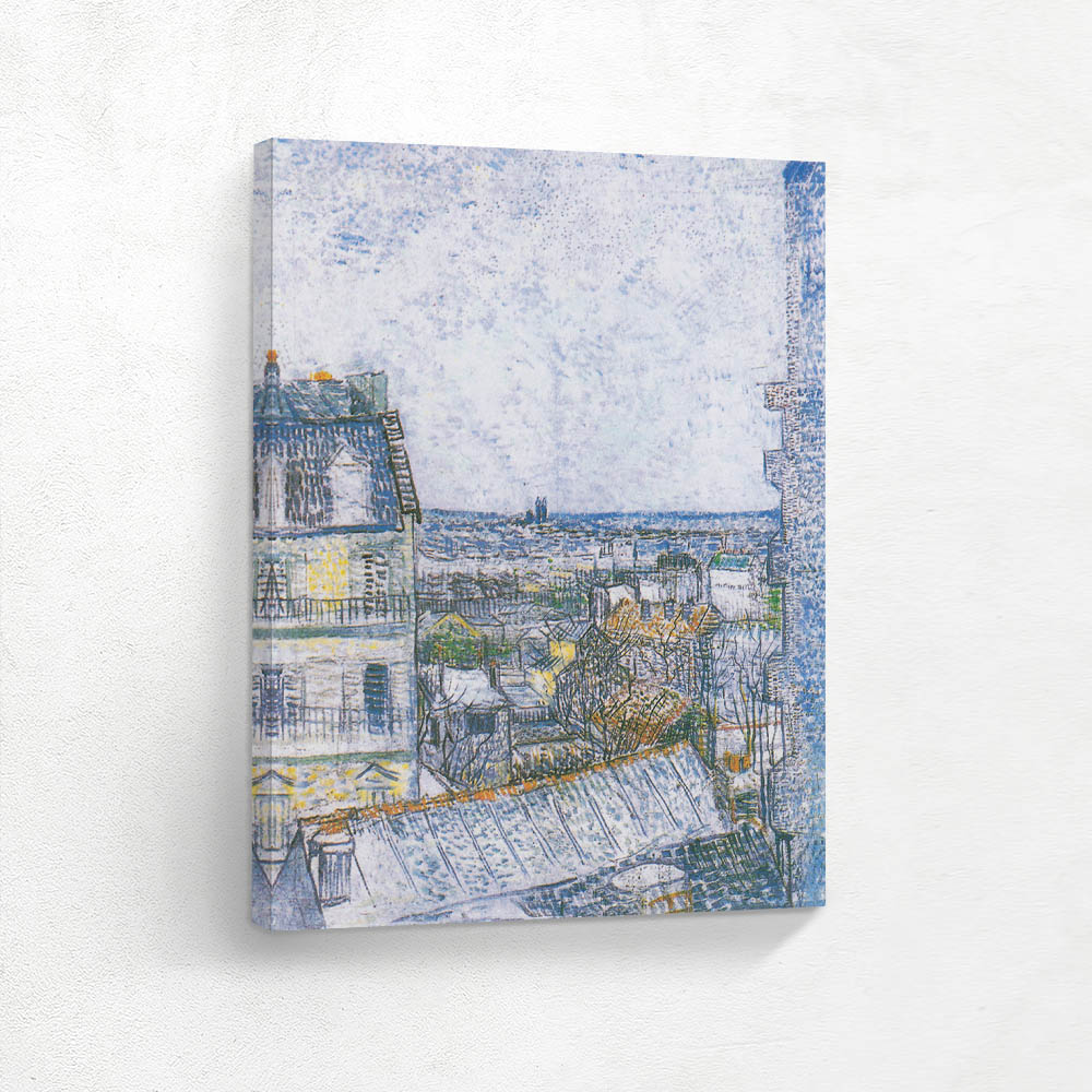 View of Paris from Vinvents Room in the Rue Lepic