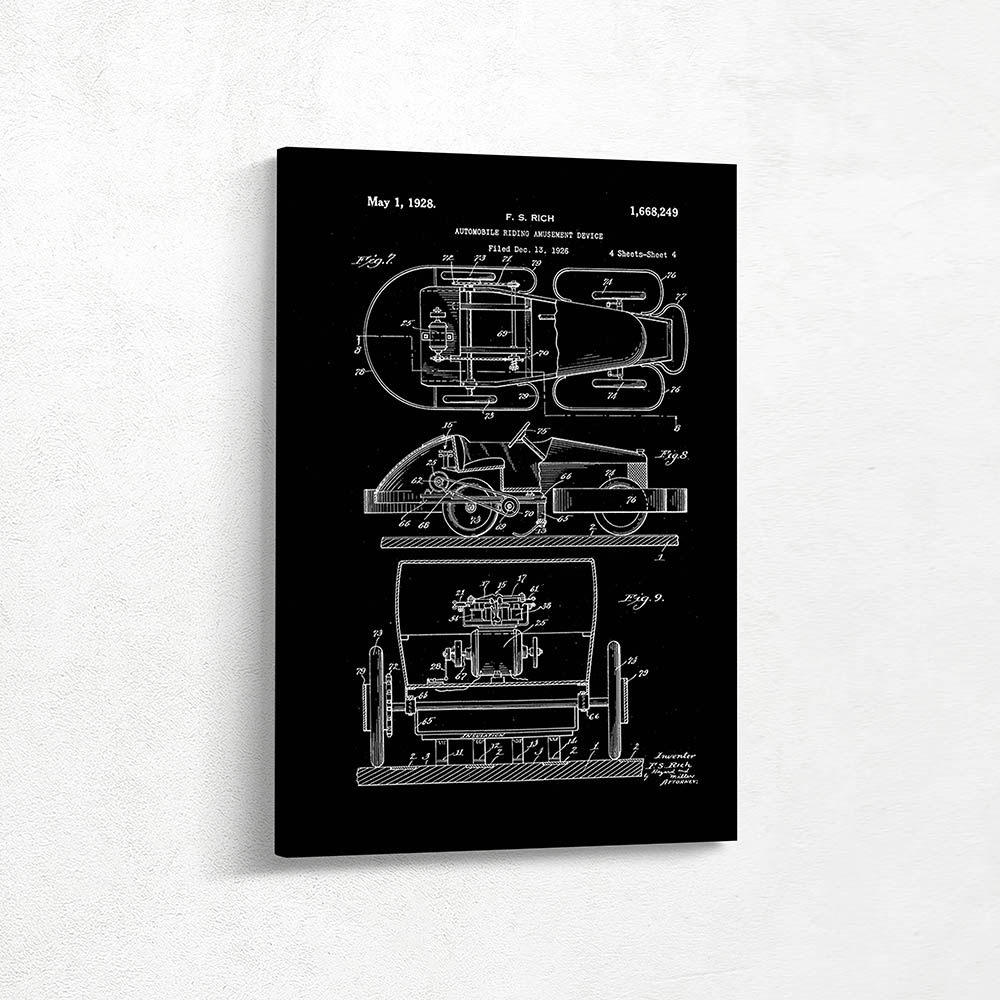 Automobile riding amusement device