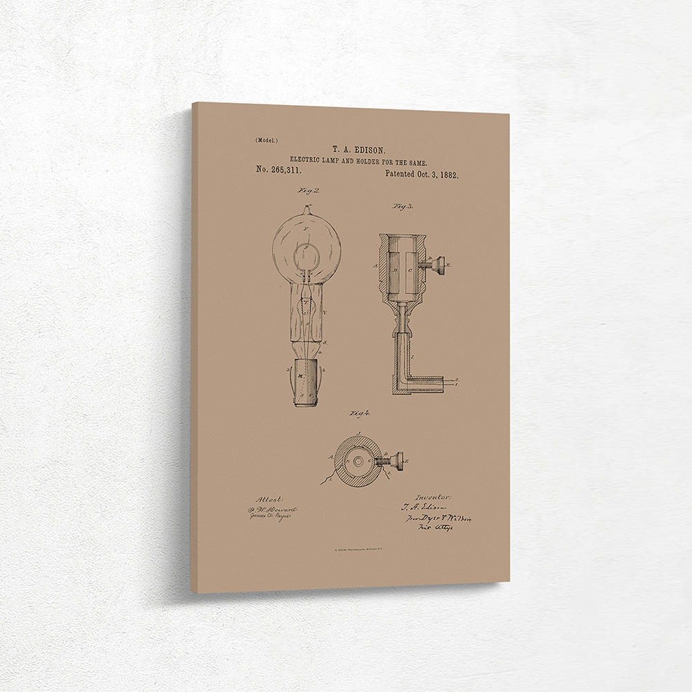 Electric Lamp and holder for the same