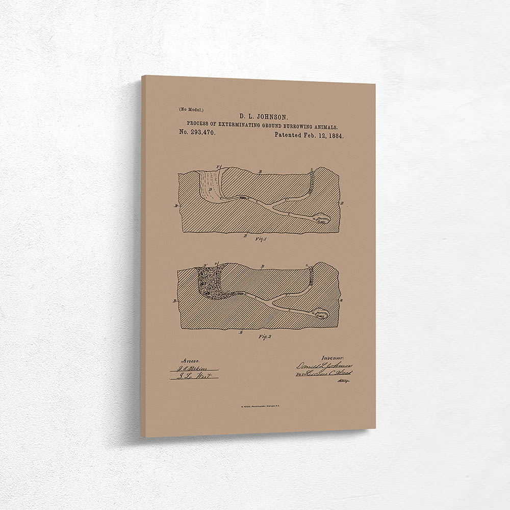 Process of exterminating ground burrowing animals