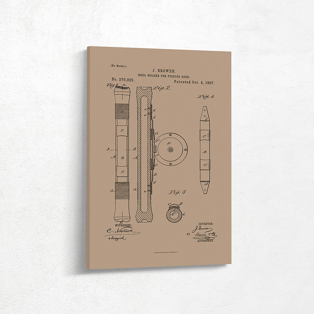Reel Holder for Fishing Rods