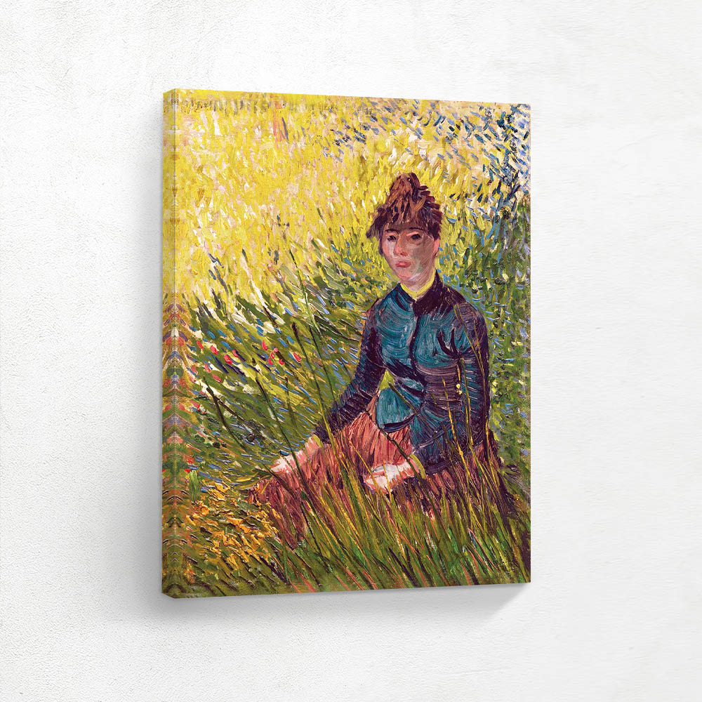 Woman Sitting in the Grass