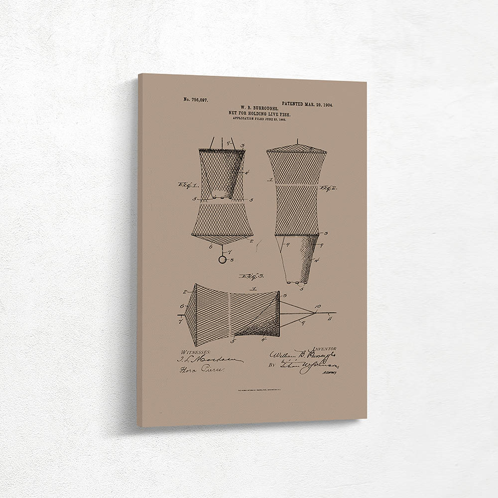 Net for holding live fish