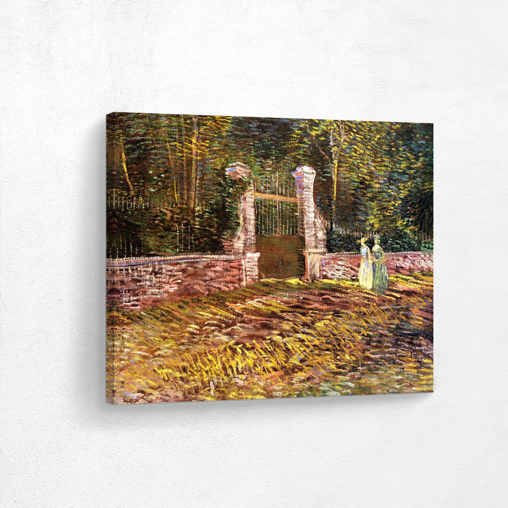 Entrance to Park Voyer d Argenson in Asnieres