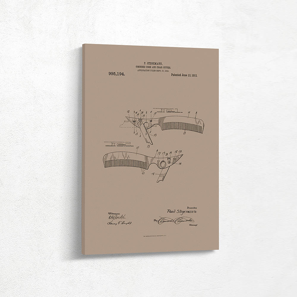 Combined Comb and Cigar Cutter