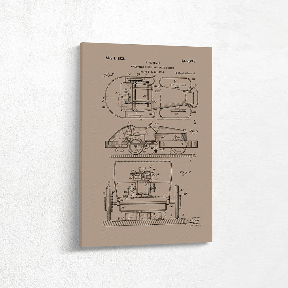 Automobile riding amusement device