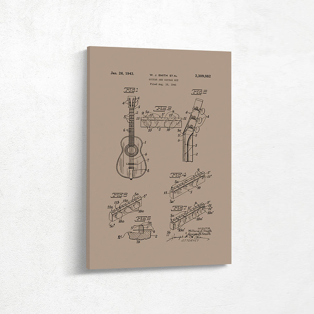 Guitar and guitar nut