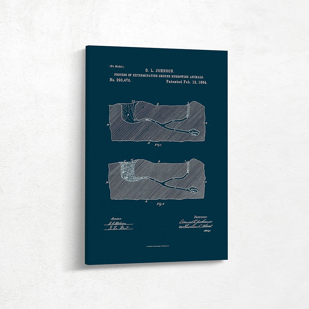 Process of exterminating ground burrowing animals