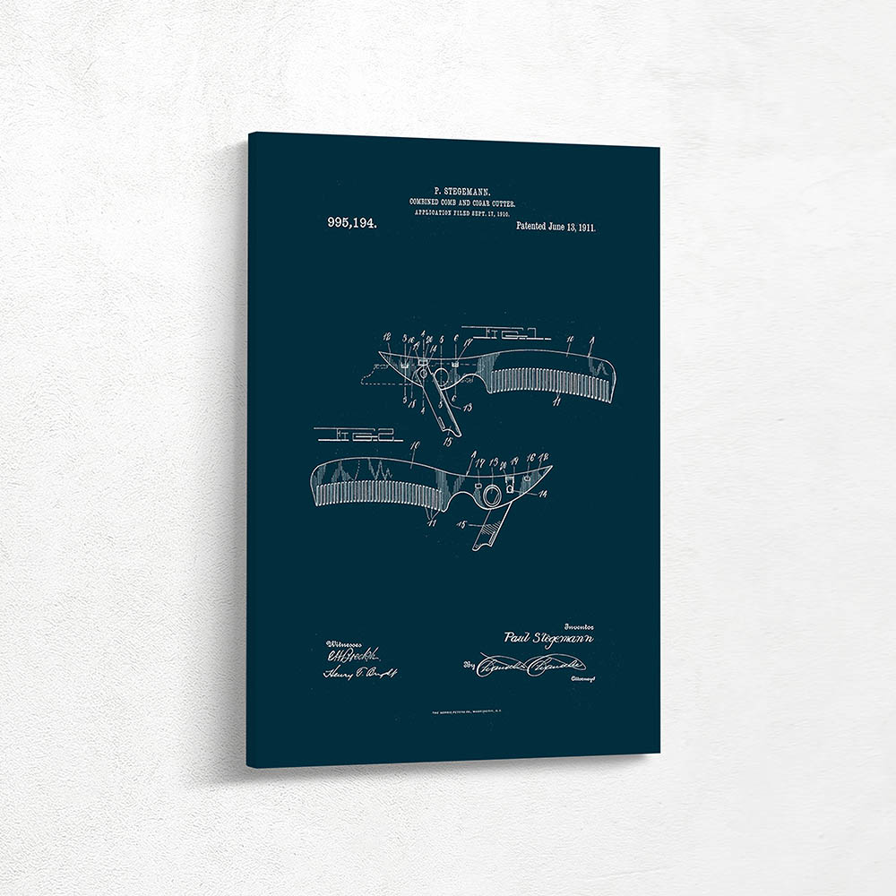 Combined Comb and Cigar Cutter