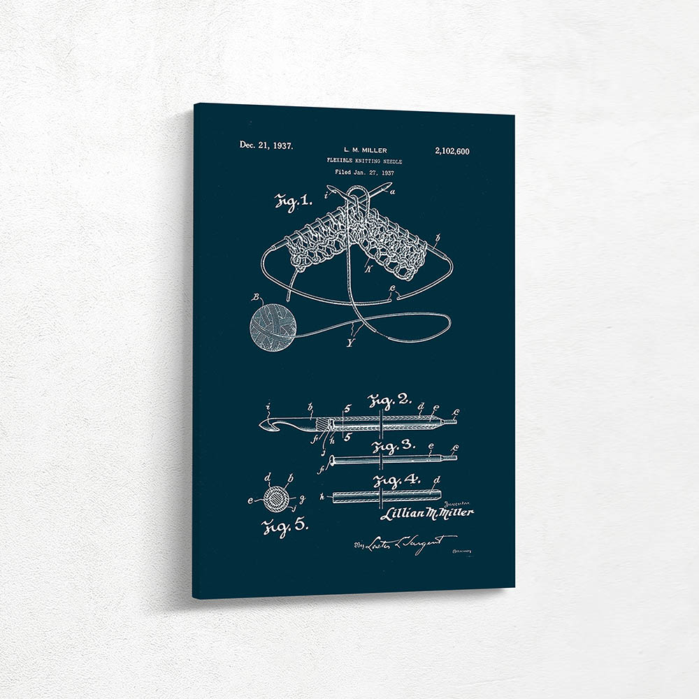 Flexible knitting needle