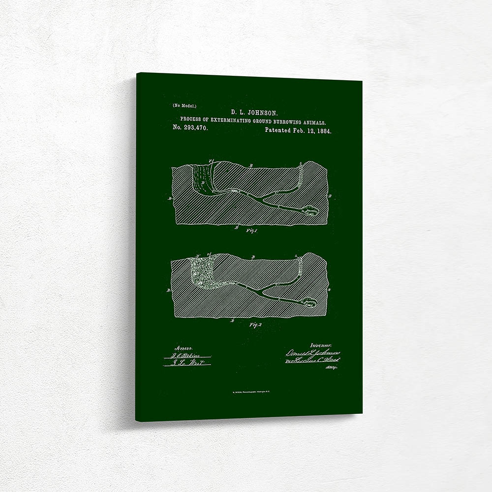 Process of exterminating ground burrowing animals