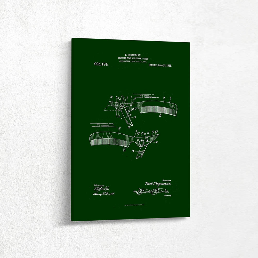 Combined Comb and Cigar Cutter