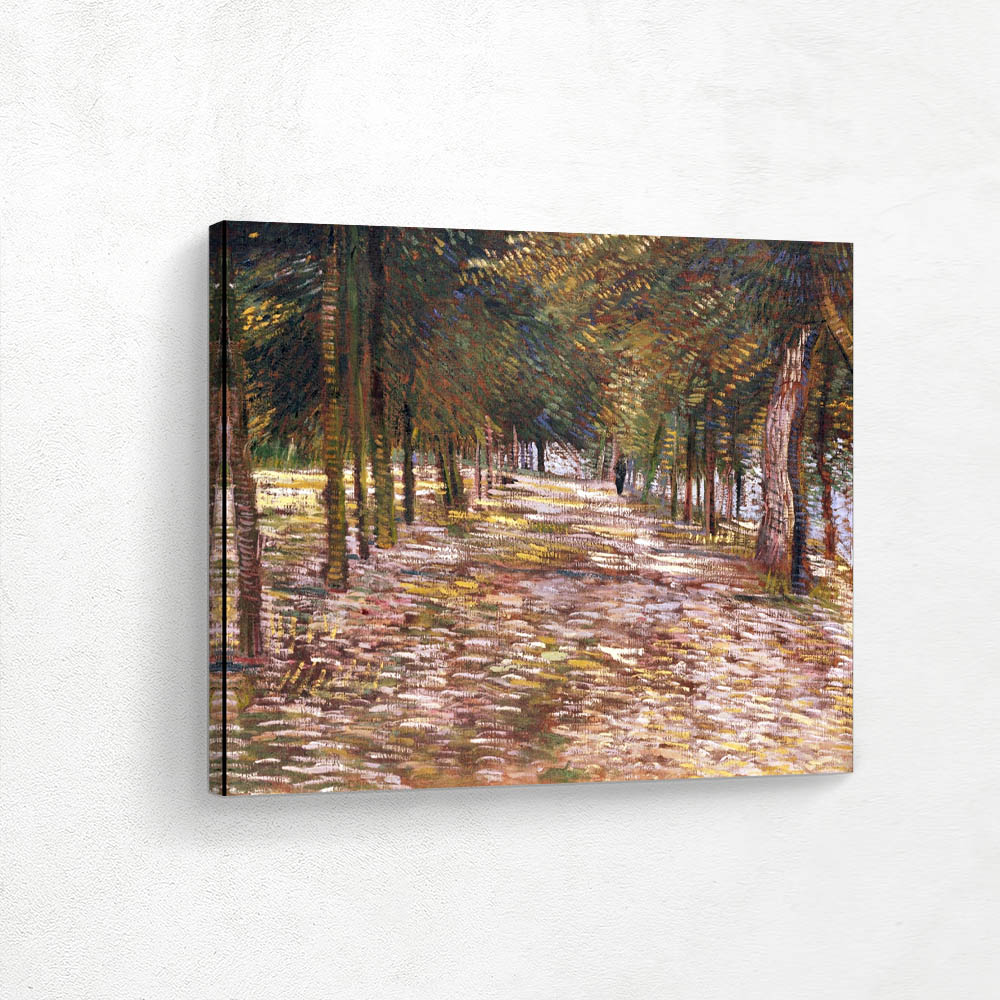 Avenue in Park d Argenson in Asnieres