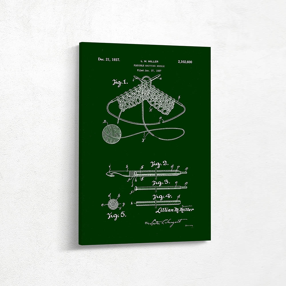 Flexible knitting needle