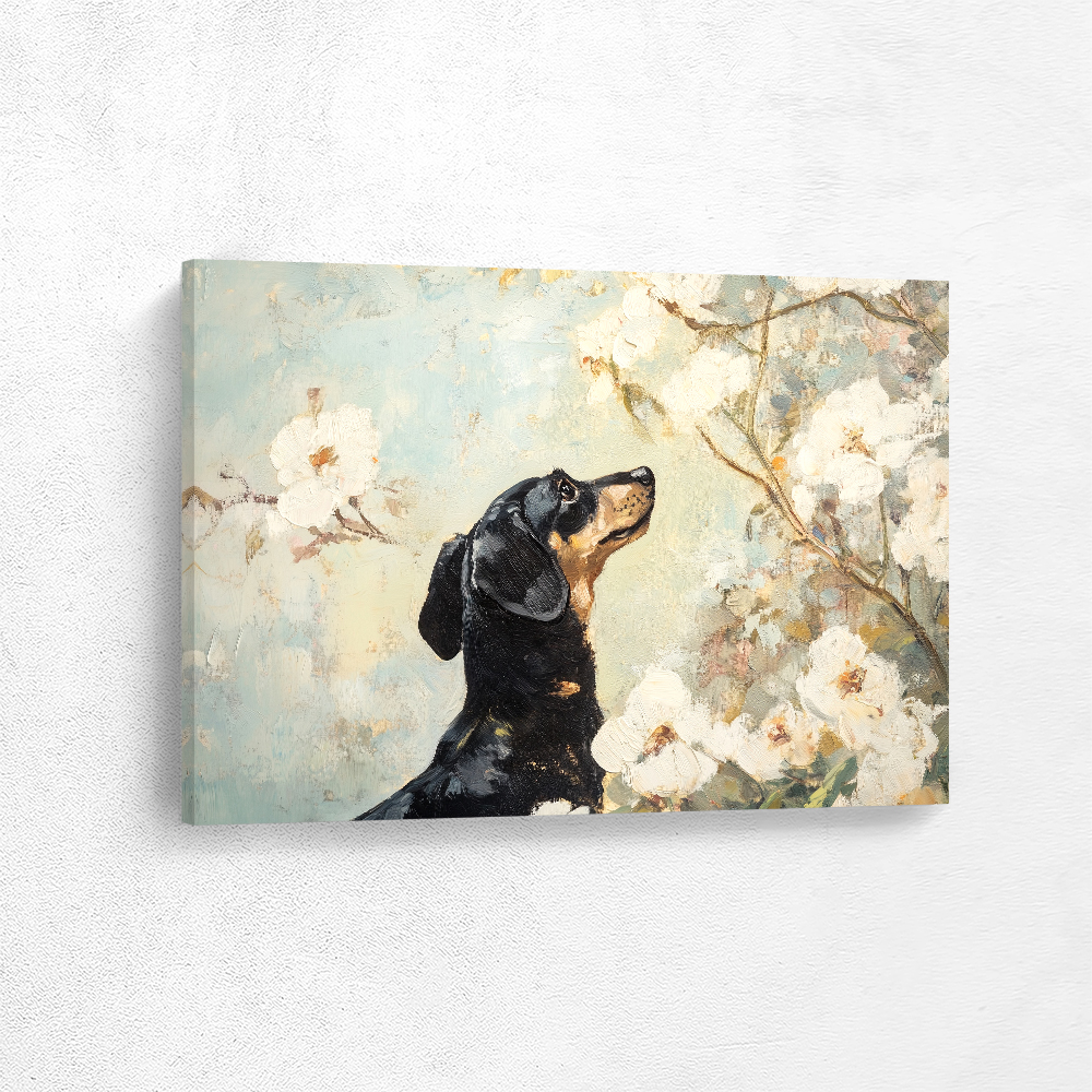 Gardenias and the dog