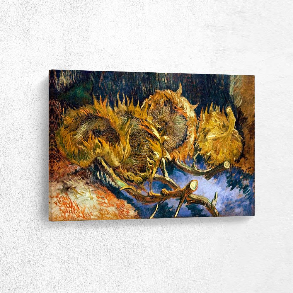 Four Withered Sunflowers