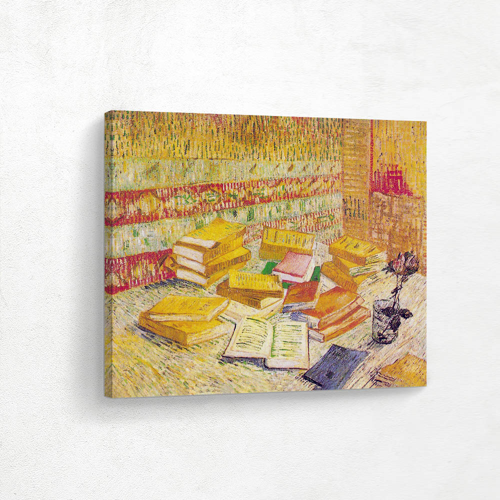 Still Life with French Novels and Glass with a Rose Still Life with French Novels and Glass with a Rose