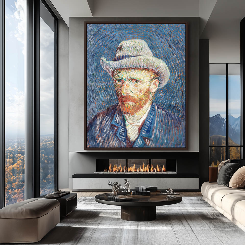 Self Portrait with Grey Felt Hat - Image 3