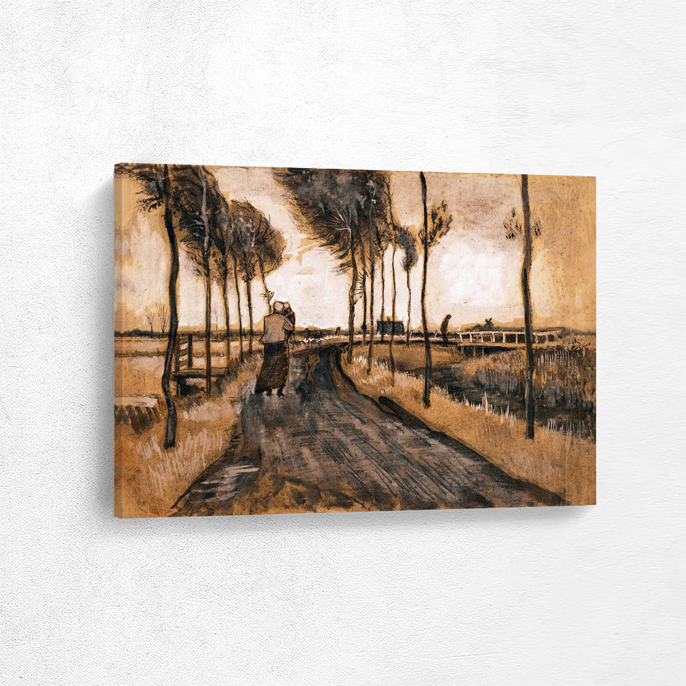 Landscape with Woman Running