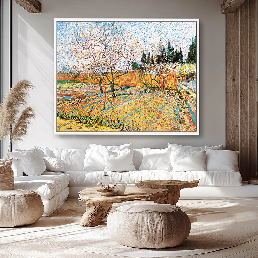 Orchard with Peach Trees in Blossom - Image 4