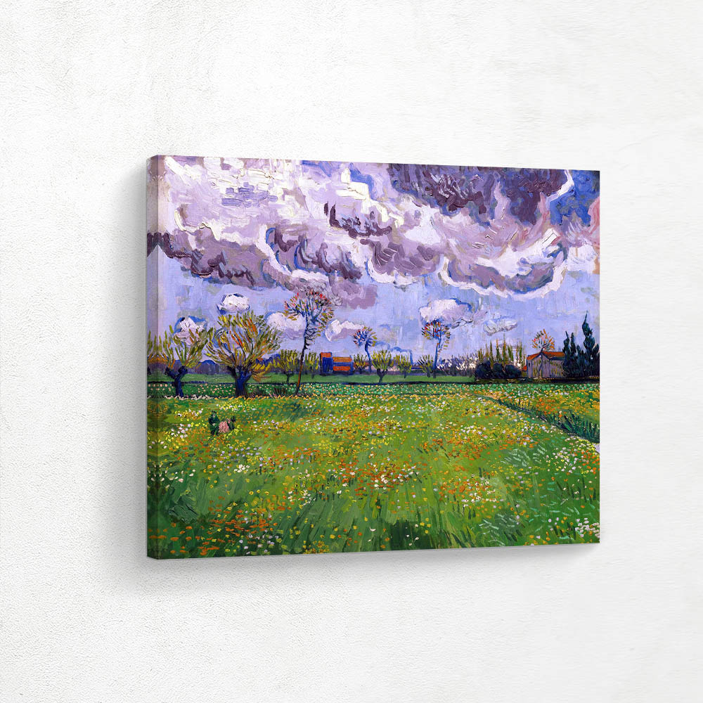 Landscape Under a Stormy Sky