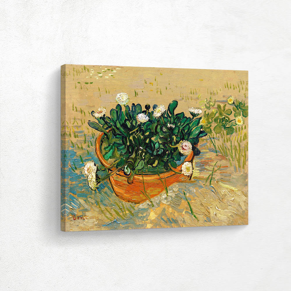 Still Life Bowl with Daisies