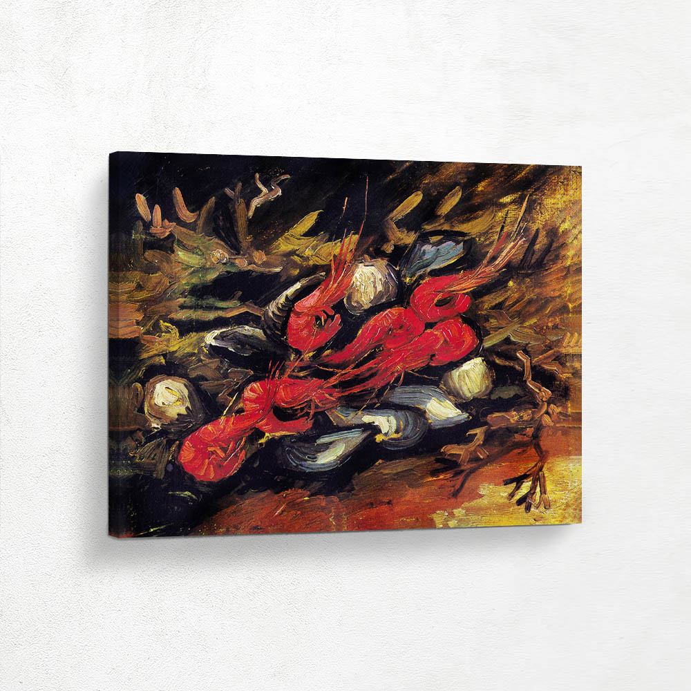 Still Life with Mussels and Shrimp